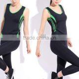 Polyester Spandex Ladies Running Wear Running Suits for Summer thumbnail-2