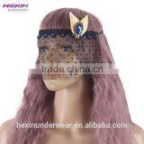 Hexin Party Fancy Dress Costume Mesh Front Paper Party Eye Mask thumbnail-5