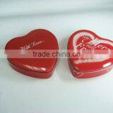 Heart Shape Chocolate Tin Box for Saint Valentine's Day