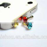 3.5mm Shinning Crystal Diamond Dust Plug For Mobile Phones Anti Dust Plug Charm thumbnail-3