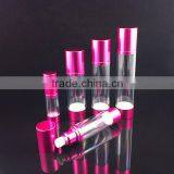 Airless plastic cosmetic containers with pump