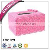 High Quality Custom Leather Tissue Box thumbnail-3