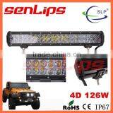 SCLIGHTS/SENLIPS Super Brightness 4D Led Auto Light Bar 126w 4x4 4d Led Light Bar for Off-road Folklift Driving Lamp