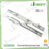 High Quality 27mm Two Fold Extension Ball Bearing Drawer Slide for Kitchen Drawer