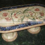 Italian Marble Inlay Pietra Dura Table Top