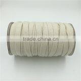 China Supplier 16MM White Flat 100% Braided Cotton Cord