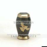 Bird Engraved 3" Brass Keepsake Urn