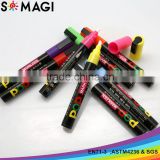 permanent on porous surfaces, removable on glass water resistant marker