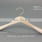 The HEAD Natural Wooden Suit Hanger With / Without Notches, Rubber Coated Soft Anti Slip Finishing , Basic Style Coat Hanger thumbnail-1