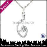 Cat Eye Pendant Necklace, Silver Key Pendant Cheap Sell thumbnail-1