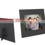 Dual Easel Back Paper Photo Frame in Solid Black thumbnail-1