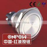 30 Years Industry Leader ONPOW Metal Push Button Switch GQ30-L-11/S Dia. 30mm Stainless Steel IP65 Waterproof CE ROHS