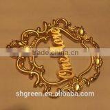 Chic Shiny Golden Metal Swing Tag for Plastic Product thumbnail-1