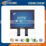 8 inch BNC/VGA metal housing lcd cctv monitor