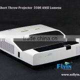 Top Quality !Throw Ratio 0.32:1 80 Inches Image at 0.2m School Ultra Short Throw Projector Rear 3500 ANSI Lumens LCD Projector