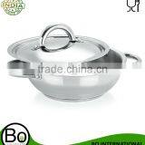 Stainless Steel Classic Induction Cookware Kadai With Lid Gift Box