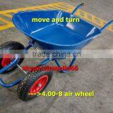 100L Two Wheels Tip Wheelbarrow thumbnail-1
