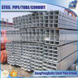 210 G/m2 Tianjin Factory General Structure Square Galvanized Steel Pipe thumbnail-1