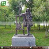Life Size Bronze da Vinci Statue thumbnail-1