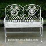 Outdoor Double Seat Metal Portable Folding Bench thumbnail-1
