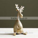 Resin Gold Deer Figurines Novelty Product Best Toys for 2016 Christmas Gift thumbnail-4