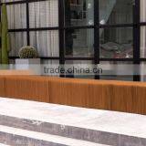 Waterproof Foldable Paper Bench With Felt Pad Ideal for Living Room White/brown thumbnail-1