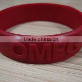 Embossed and Eco-friendly Silicone Bracelet thumbnail-1