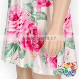 2017 Newest Fashion Big Flower Off Shoulder Dress Boutique Summer Casual Dresses For Ladies thumbnail-3
