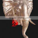 Interior Decorative Bronze Elephant Head Relief Statues thumbnail-1