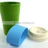 Bamboo Fiber Coffee Mug With Silicone Band thumbnail-3