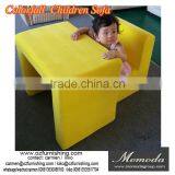 2017 New Yellow Mini Fabric Sofa and Desk Set for Baby Kids and Children Colorfull Children Furniture Nursery School Furniture thumbnail-1