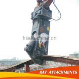 Hydraulic construction concrete shear for excavator