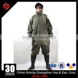 Custom Wholesale Military Olive Green Rain Poncho Raincoat With Hood thumbnail-6