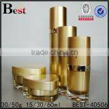 Cosmetic Triangle Shape Gold 15ml Acrylic Lotion Bottle thumbnail-6