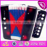 Hot Selling Kids Toy Wooden Musical Button Accordion W07K006C thumbnail-3