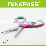 S1-1143 5.5 Inch 2Cr13 Stainless Steel Blade With PP+TPR Plastic Handle Kid Scissors thumbnail-4