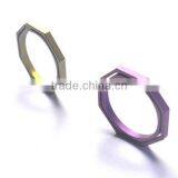 TK-2307 30MM Titanium Alloy TC4 Octagon Key Chain Key Ring thumbnail-2