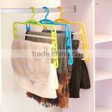 New Lot 100 Black Tubular Slotted Plastic Clothing Clothes Shirt Closet Hangers thumbnail-3