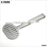 39002 9.5 Inch Slotted Stainless StFeel Kitchen Tongs BBQ Grill Food Salad Tongs thumbnail-2