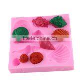 Silicone Cake Mold Fondant Cake Decoration - Baking Tools of Conch Shells of Marine Wind Starfish 1688 Agent thumbnail-2