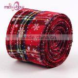 Wholesale Red Decorative Festive Celebrate it Burlap Christmas Ribbon thumbnail-1