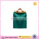 2015 Fashion OEM Sexy Bodycon Business Casual Green Color Straight Pencil Skirt thumbnail-1