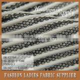 New Popular High Quality 100 Percent Polyester Knit Mesh Embroidery Two Tones Fabric thumbnail-4