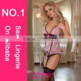 Sunspice Hot Sale Top Quality Guarantee Image Copyright Ribbon Tie Sexy Lace Halter Dress Sexy Garter Belts thumbnail-1