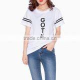 Customize Printing of Women's t- Shirt, Printing t Shirt for Young Lady, Unisex Size thumbnail-1
