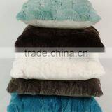 CX-D-22B Wholesale Price Cheap And Fine Genuine Rabbit Fur Pillow Case Cushion Cover thumbnail-5
