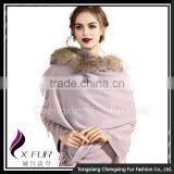 CX-B-P-65B 2016 Winter New Style Fashion Pashmina Shawls With Fur thumbnail-1