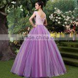 MGOO Elegant New Arrival Off Shoulder Purple Quinceanrea Dress For Girl Formal Gradution Applique Prom Dress YDYS15B0079 thumbnail-3