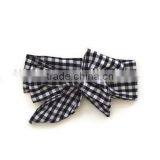 Black Gingham Bow Knot Headband for Baby Hair Accessories Cute Design thumbnail-1