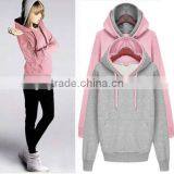 Women Winter Hoodies With Double Hood Pullover thumbnail-2